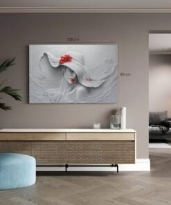 Kunst Vrouw met Hoed Canvas Schilderij - Afbeelding 5