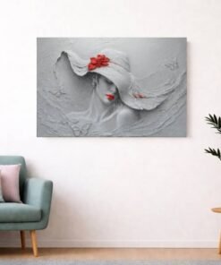 Kunst Vrouw met Hoed Canvas Schilderij