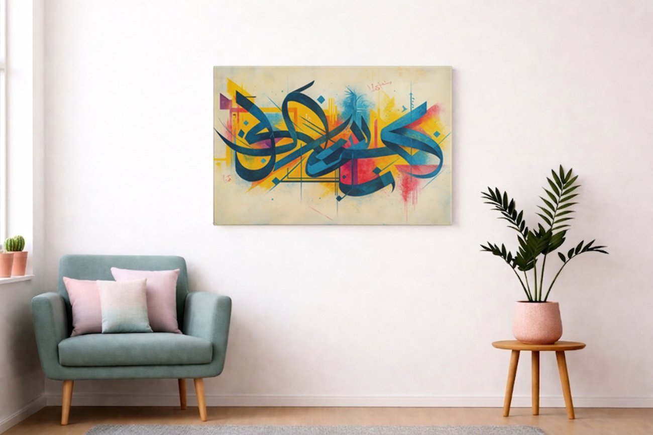 Kaligrafie Graffiti Canvas Schilderij
