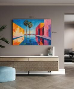 Canvas Schilderij Kleurrijke Architectuur