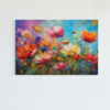 ALIVA 1570 canvas schilderij kleurrijke bloemenweide