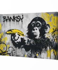 Alternative view of Canvas Schilderij Banksy App met Banaan