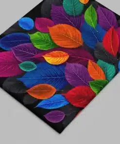 OSEFE 1073 canvas schilderij kleurrijke bladeren 100x75 cm a