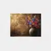 OSEFE 1078 canvas schilderij veldbloemen in vaas 100x75 cm