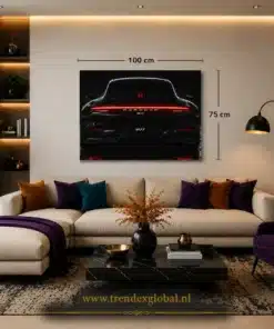 OSEFE 1084 canvas schilderij porsche 911 achteraanzicht 100x75 cm c