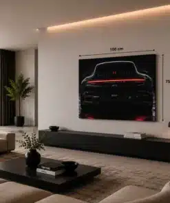 OSEFE 1084 canvas schilderij porsche 911 achteraanzicht 100x75 cm d