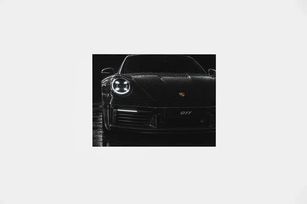 Porsche-911 Vooraanzicht Canvas Schilderij 100x75 cm
