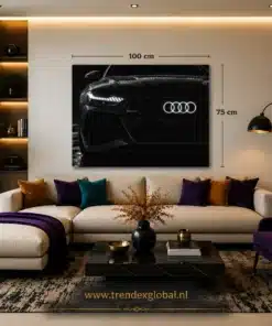 OSEFE 1086 canvas schilderij audi rs7 close up vooraanzicht 100x75 cm c