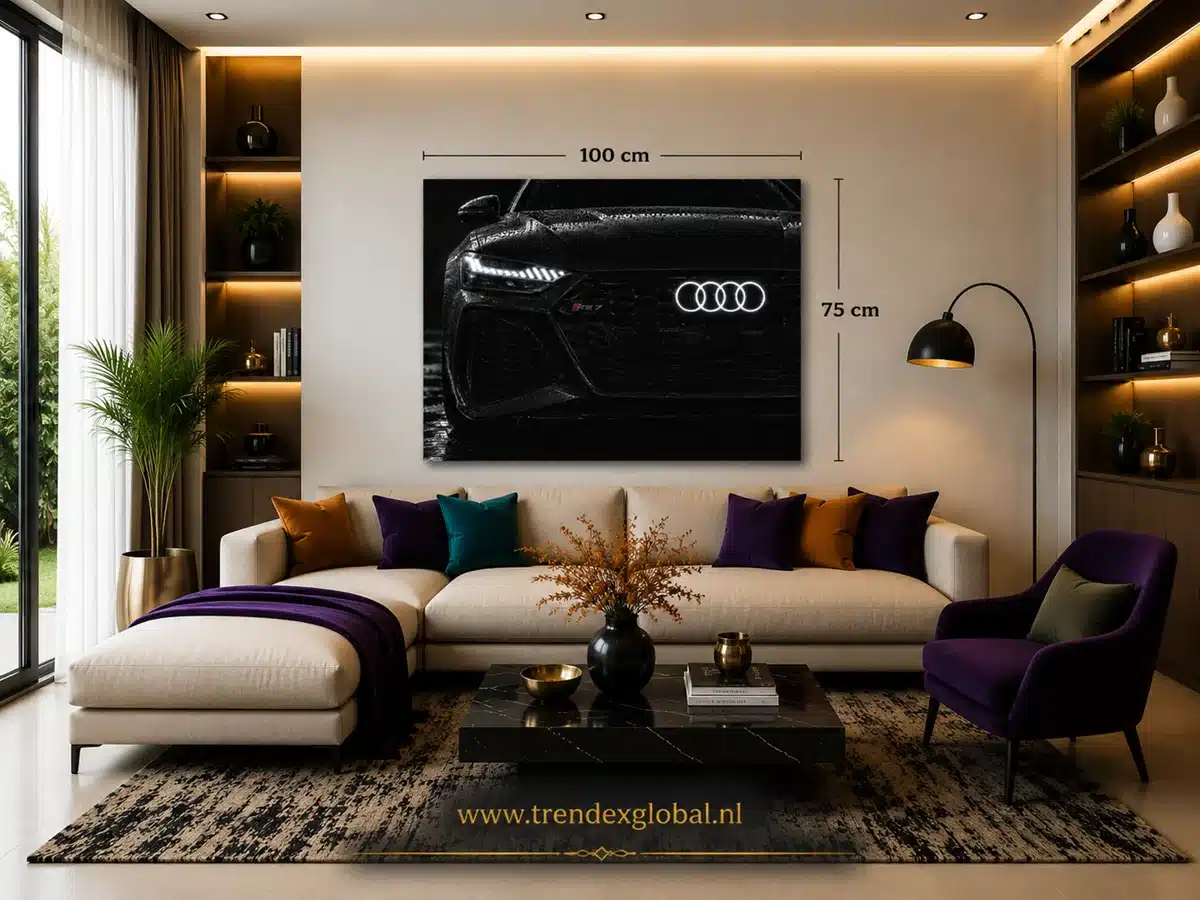 Audi RS7 Canvas Schilderij 100x75 cm - Afbeelding 5