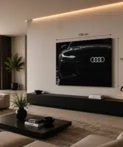OSEFE 1086 canvas schilderij audi rs7 close up vooraanzicht 100x75 cm d