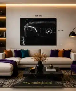 OSEFE 1087 canvas schilderij mercedes amg close up vooraanzicht 100x75 cm c