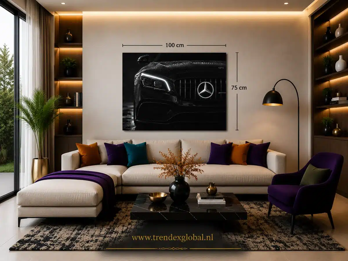 Mercedes AMG Canvas Schilderij 100x75 cm - Afbeelding 5