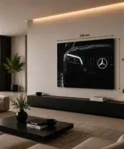 OSEFE 1087 canvas schilderij mercedes amg close up vooraanzicht 100x75 cm d