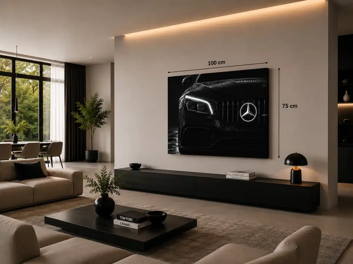 Mercedes AMG Canvas Schilderij 100x75 cm - Afbeelding 4