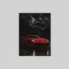 OSEFE 1089 canvas schilderij rode ferrari supercar 75x100 cm