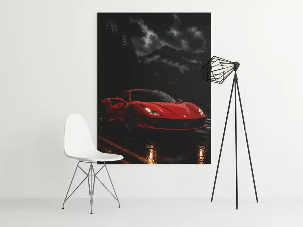 Ferrari Canvas Schilderij 75x100 cm 