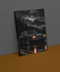 Alternative view of Klassieke Mercedes Benz Canvas Schilderij 75x100 cm