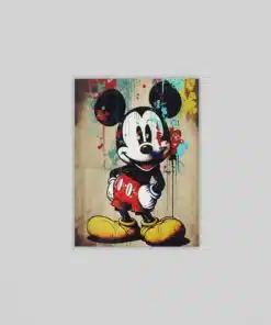 Street Art Cartoon Canvas Schilderij 75x100 cm