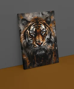 Alternative view of Street Art Tijger Canvas Schilderij 75x100 cm