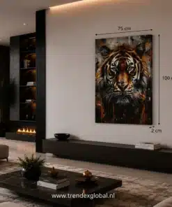 OSEFE 1095 canvas schilderij tijger street art 75x100 cm c