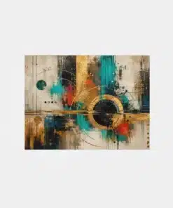 Abstracte Kunst Canvas Schilderij 100x75 cm