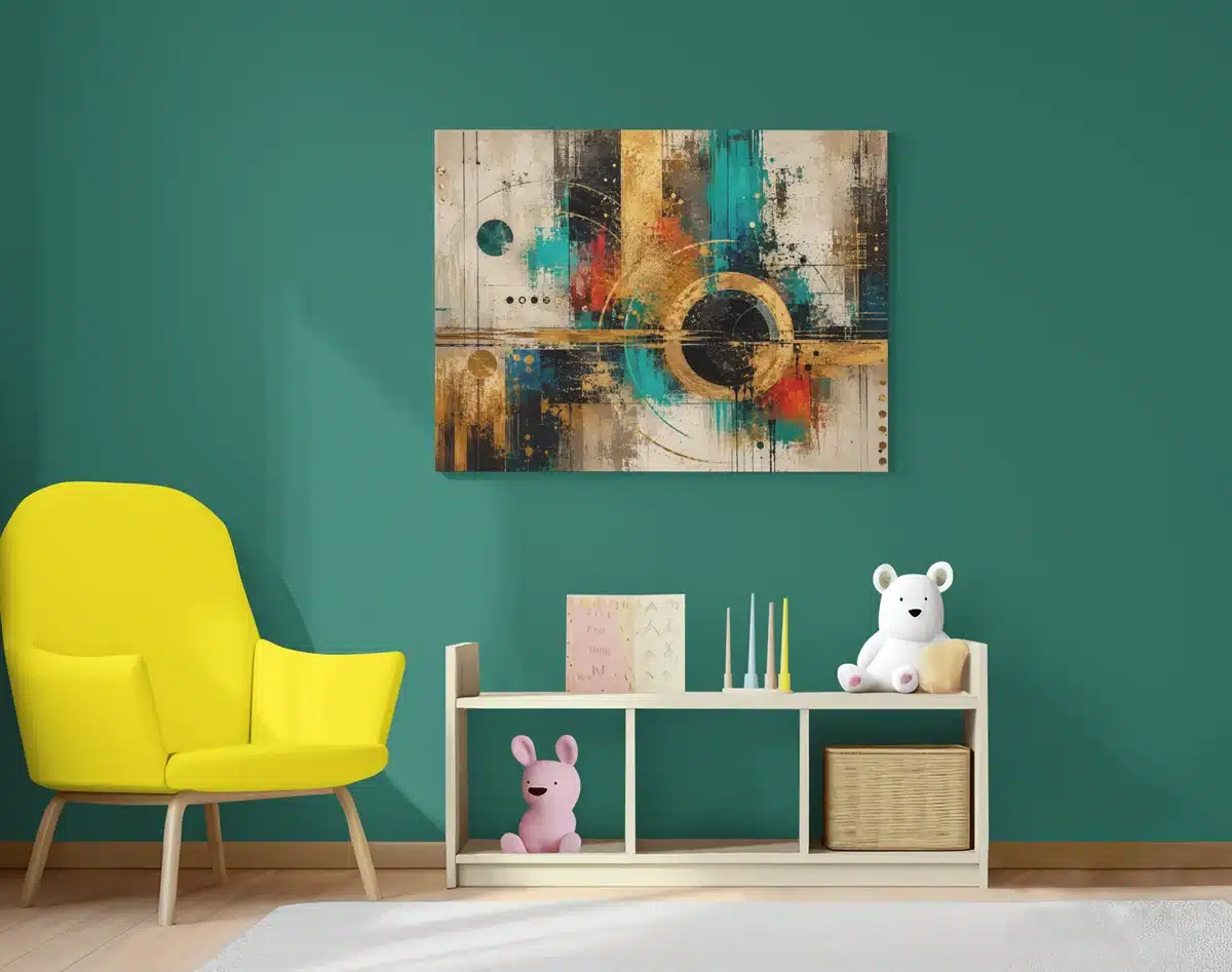 Abstracte Kunst Canvas Schilderij 100x75 cm