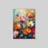 OSEFE 1099 canvas schilderij kleurrijke bloemen 75x100 cm